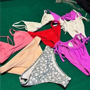 Lot of like new Bathing Suit pieces…Mix and Match…Sizes XS/S